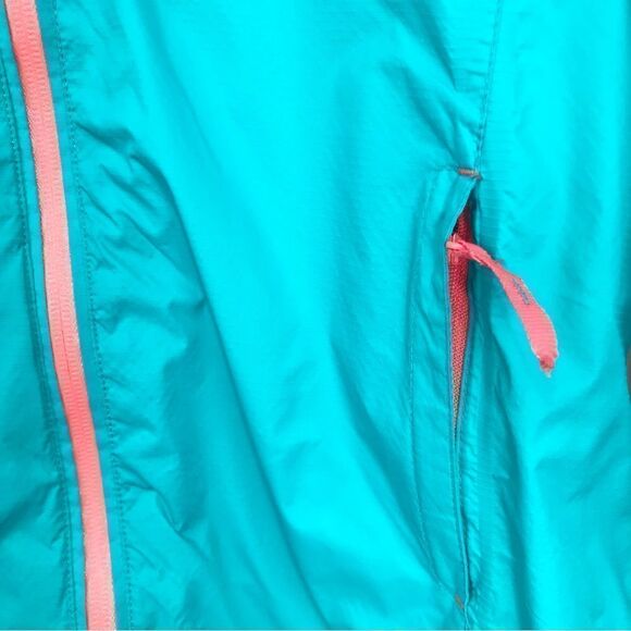 Mountain Warehouse Torrent Teal Zip Up Lightweight Waterproof Hooded Jacket - Picture 9 of 13